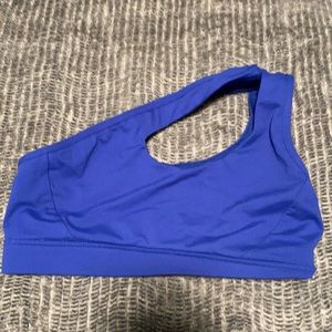 Single shoulder sports bra